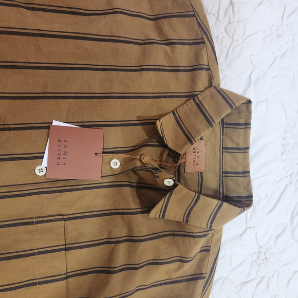 Jamie Haller Striped Button-Down Shirt Size P - Picture 10 of 14
